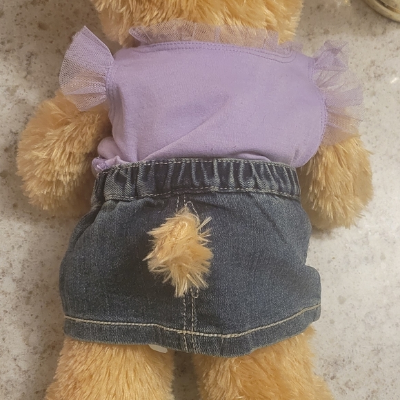 Build a Bear, light tan Bear with clothing & Shoes - Picture 5 of 7